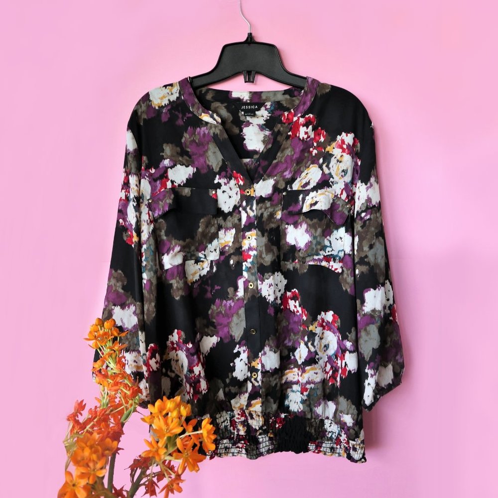 JESSICA Printed Blouse